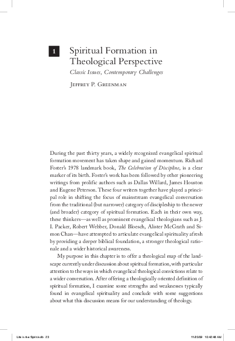 Spiritual formation essay picture