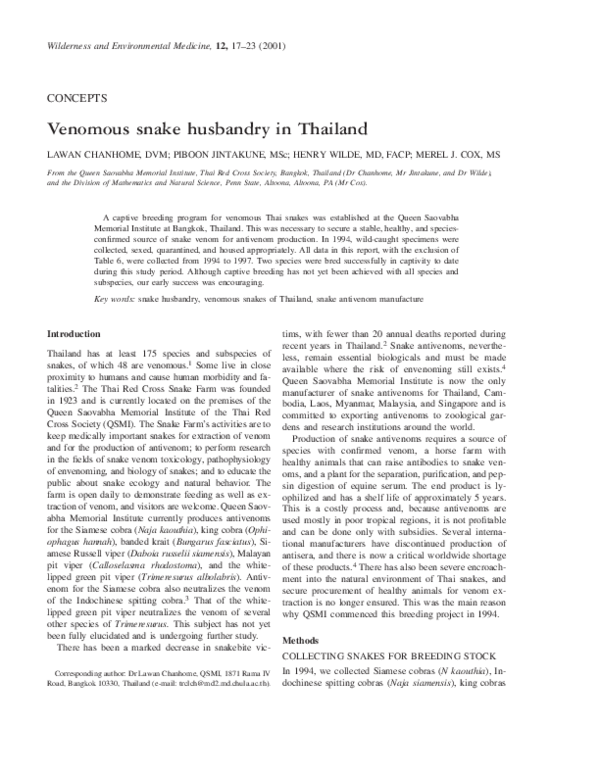 How to identify poisonous snakes picture