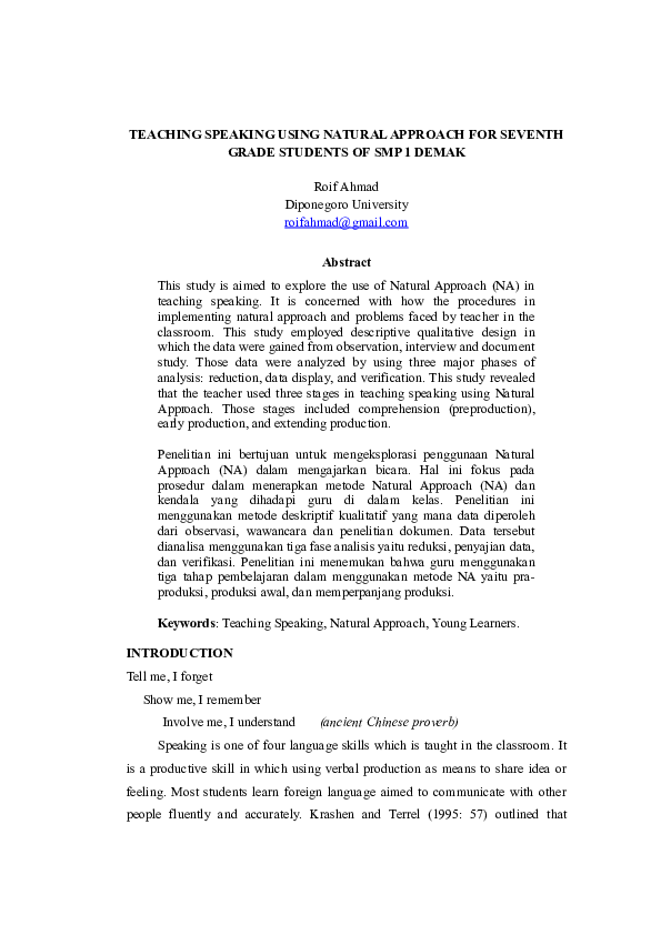 (DOC) Natural Approach