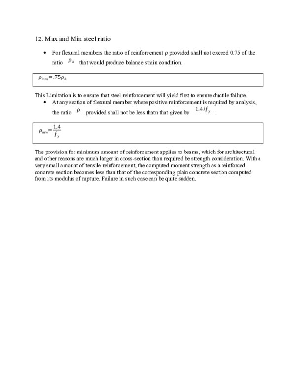 (DOC) MATH: Reinforced Concrete Design 01