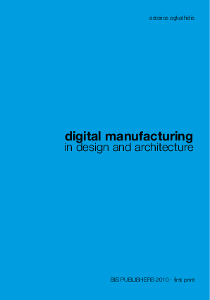 (PDF) Digital Manufacturing in design and architecture