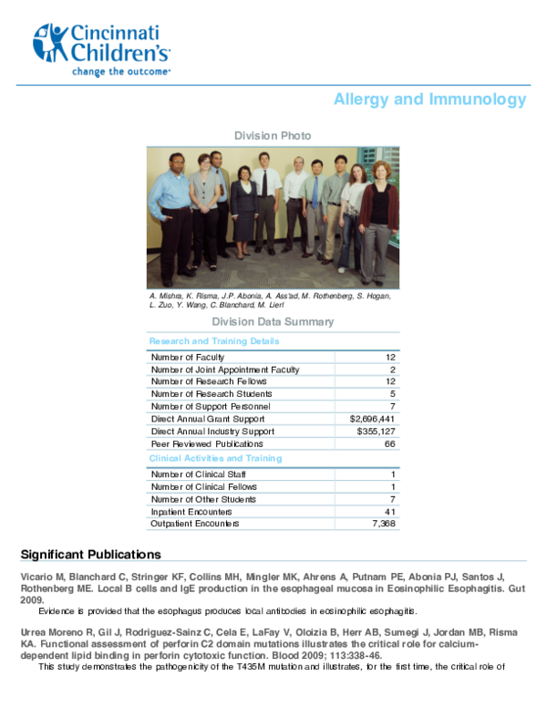 (PDF) Allergy and Immunology Division Photo Alok Mishra Academia.edu