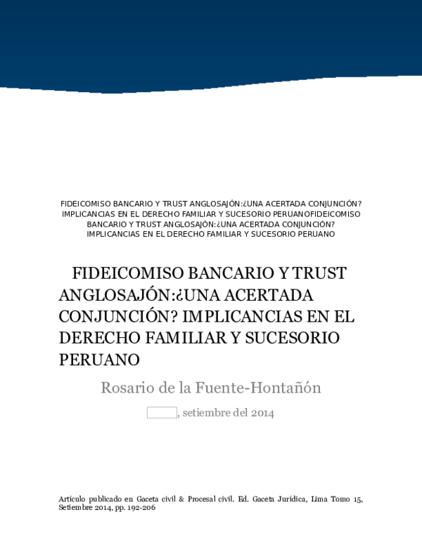 Fideicomiso ejemplo picture