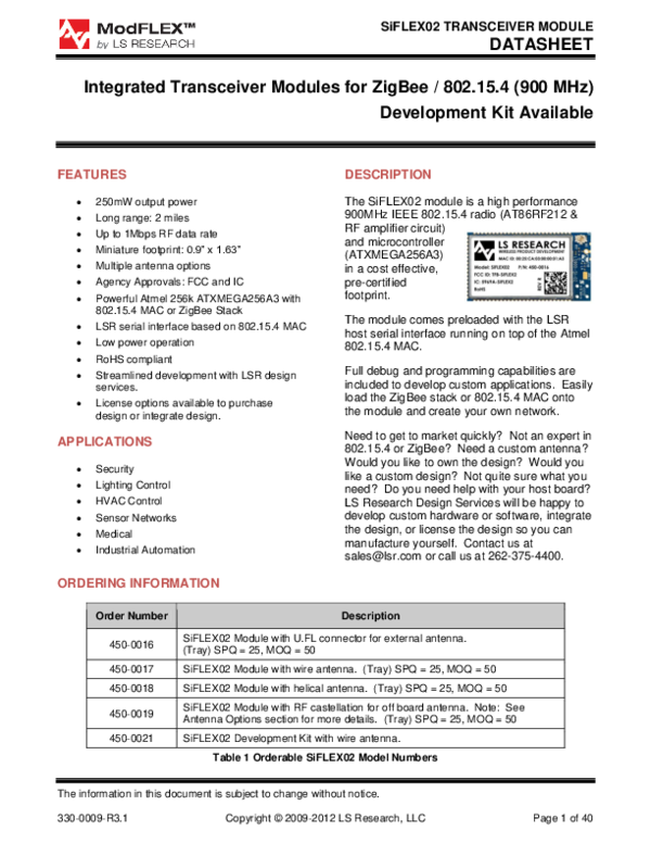 (PDF) SiFLEX02 TRANSCEIVER MODULE DATASHEET HECTOR GOMEZ Academia.edu