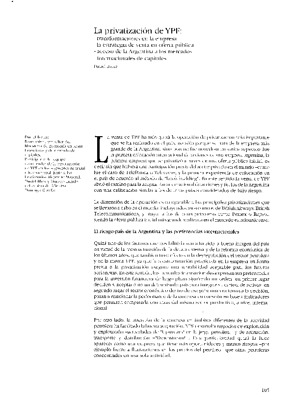 (PDF) La Privatización de YPF