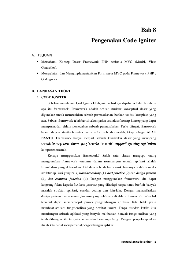 Code Igniter