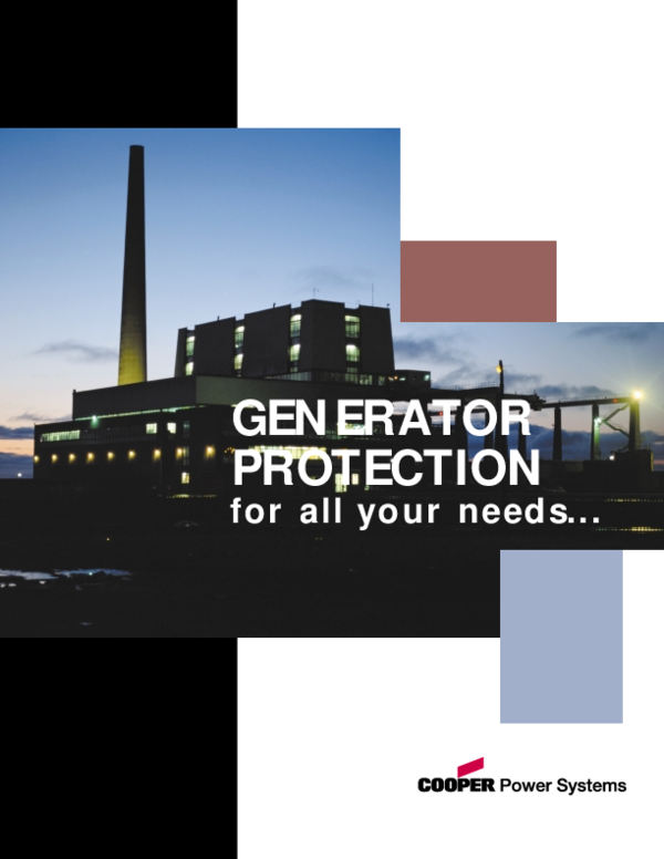 (PDF) Generator Protection guide