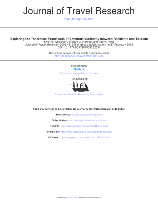 (PDF) Exploring the Theoretical Framework of Emotional Solidarity ...