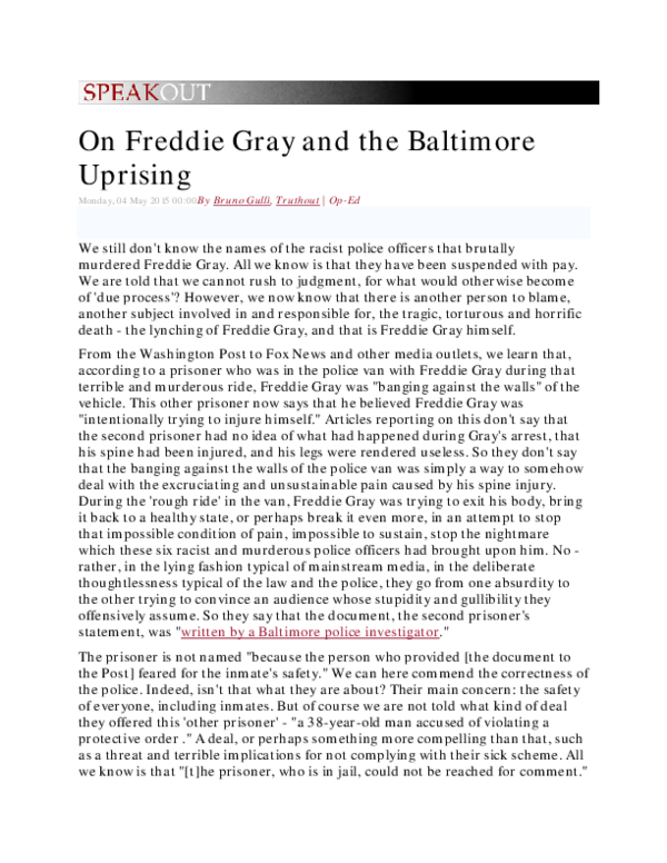 Freddie gray cops image