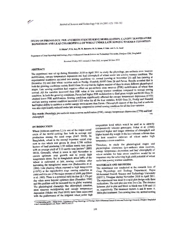 Effect of drought stress on wheat pdf picture