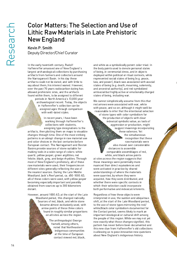 (PDF) Color Matters: The Selection and Use of Lithic Raw Materials in ...