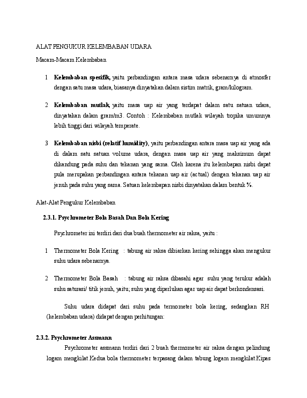 Alat Pengukur Kelembaban Udara Muhammad Firmansyah Academia Edu