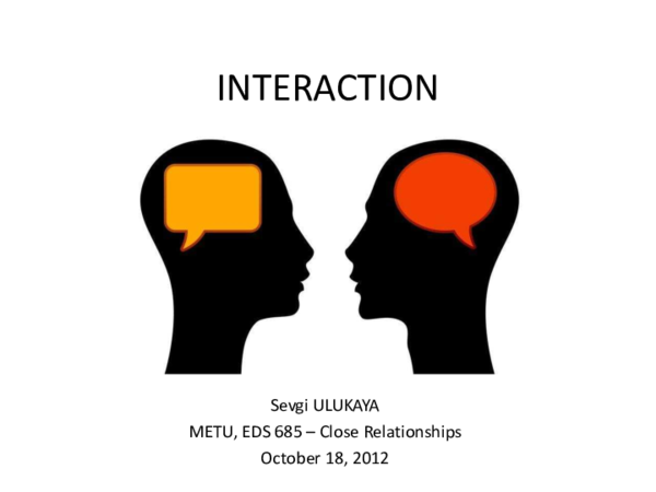 (PDF) Interaction-Close Relationships (Etkileşim-Yakın İlişkiler)
