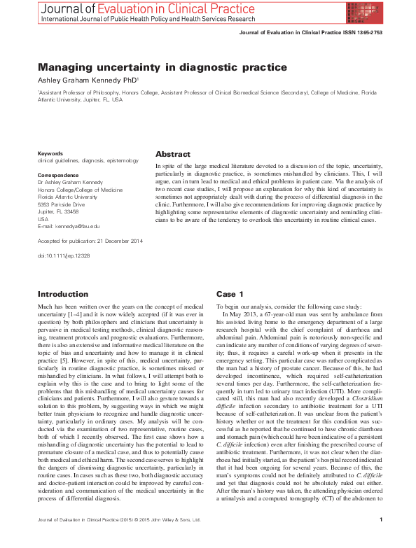 Managing uncertainty essay picture