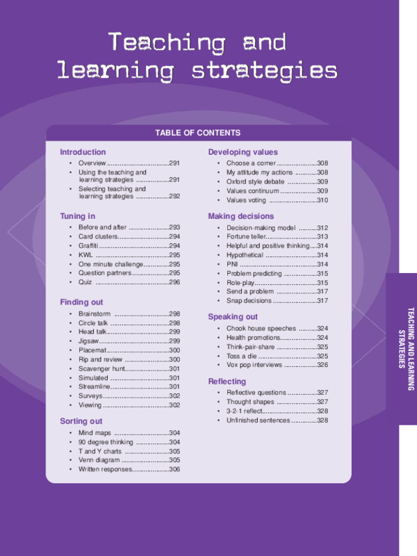 (PDF) Teaching and learning strategies