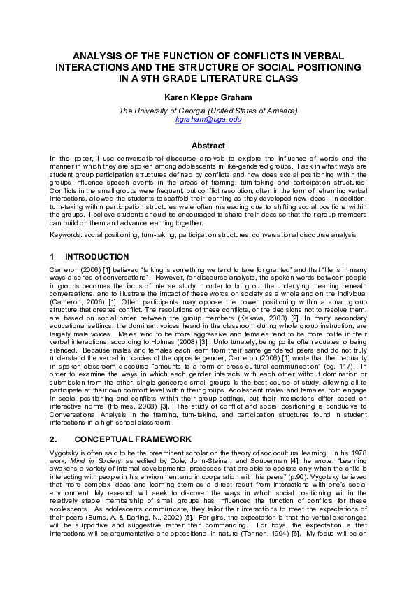 (PDF) ANALYSIS OF NARRATIVE TEXT USING SYSTEMIC FUNCTIONAL LINGUISTICS