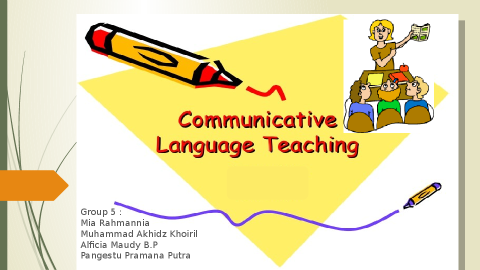 Communicative language teaching. Communicative language teaching