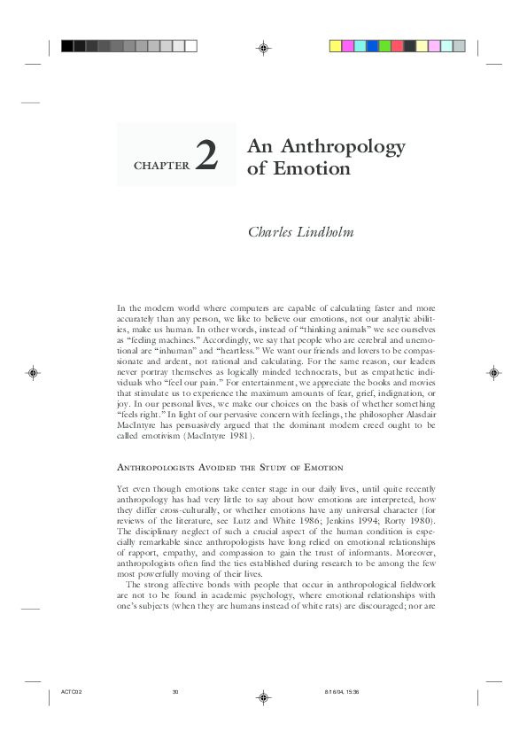 Charles lindholm essays 08 image