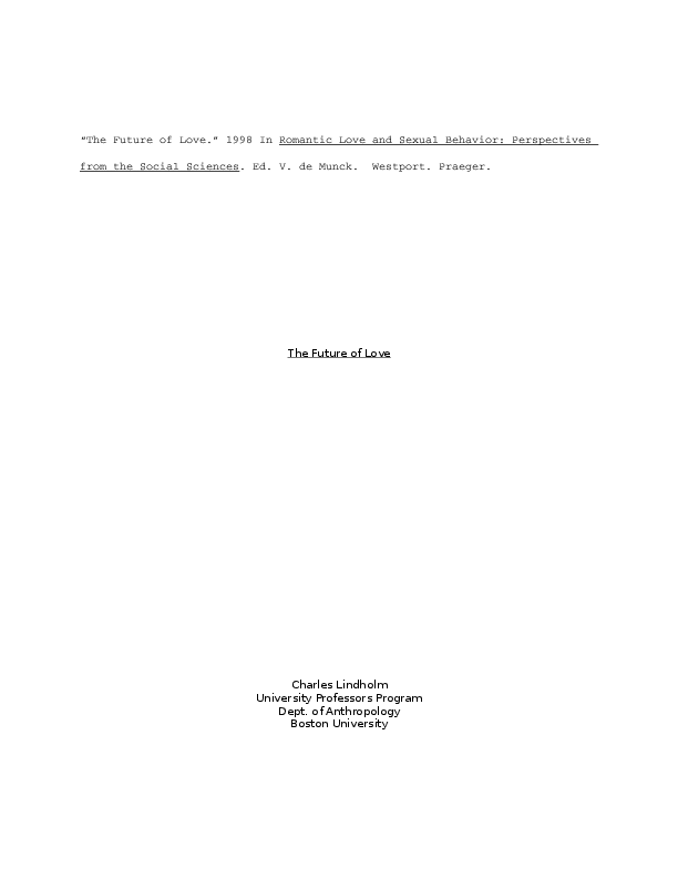 Charles lindholm essays 03 image