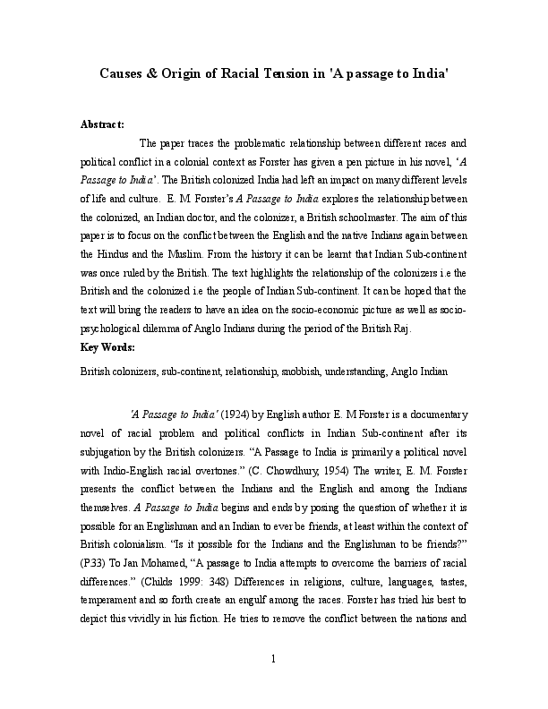 Racial tension essay 06 picture