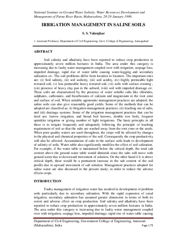 What is saline soil image
