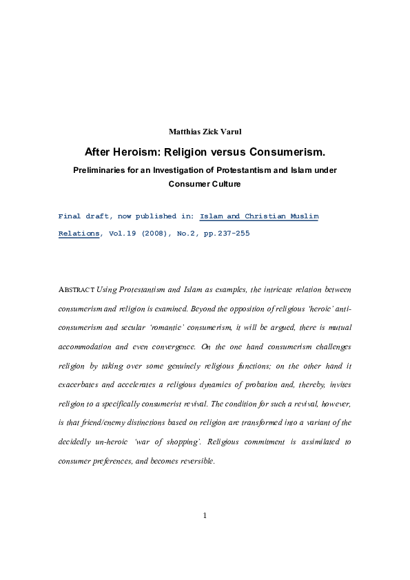 Consumerism articles image