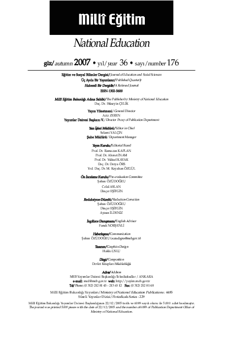 PDF) İLKÖĞRETİM DÖRDÜNCÜ SINIF TÜRKÇE DERSİNDE BAZI ÖĞRENME