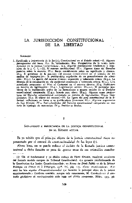(PDF) LA JURISDICCIÓN CONSTITUCIONAL DE LA LIBERTAD
