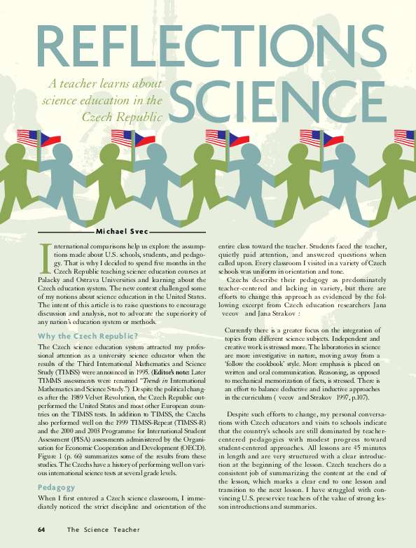 Pdf Reflections On Czech Science Teaching
