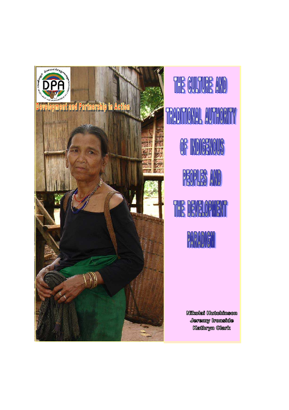(PDF) The Culture and Traditional Authority of Indigenous People and ...