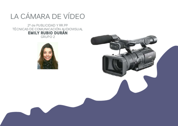 (PDF) LA CÁMARA DE VÍDEO