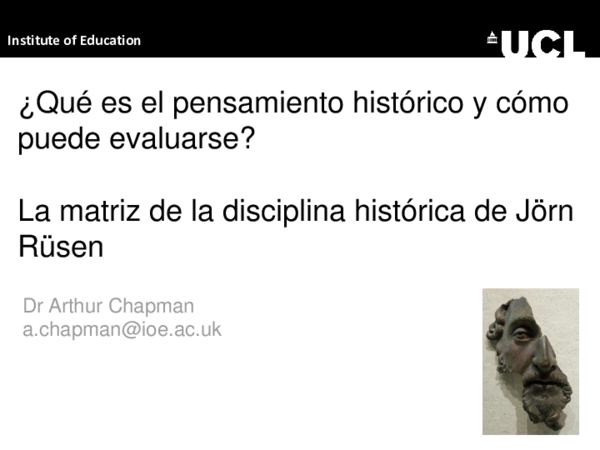 (PDF) Chapman, A. (2015) ¿Qué es el pensamiento histórico