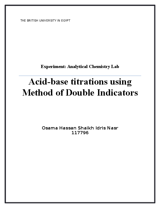 (DOC) double titration method Osama AlSheikh Academia.edu