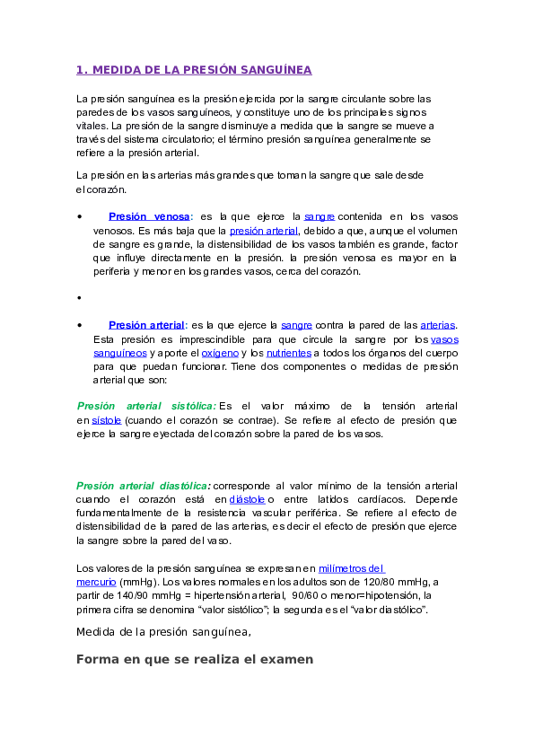 La presión arterial sistólica era alta