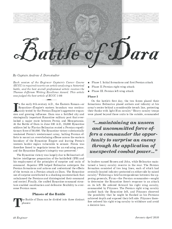 (PDF) Battle of Dara Andrew Dornstadter Academia.edu