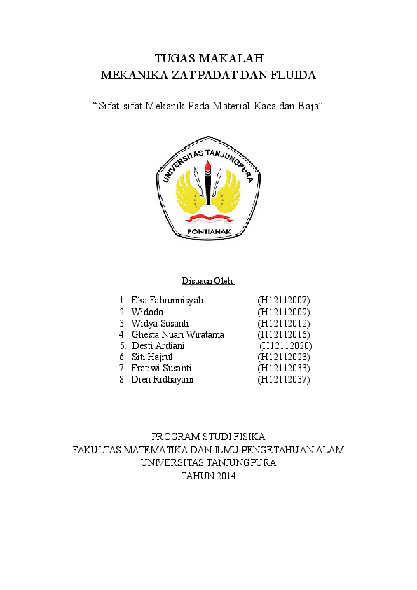 Makalah Sifat Mekanik Pada Baja Dien Ridhayani Academia Edu