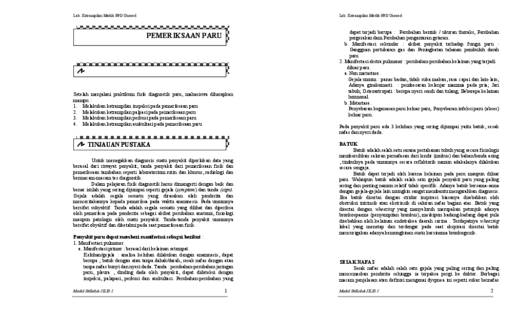 (PDF) PEMERIKSAAN PARU  sakti putra  Academia.edu