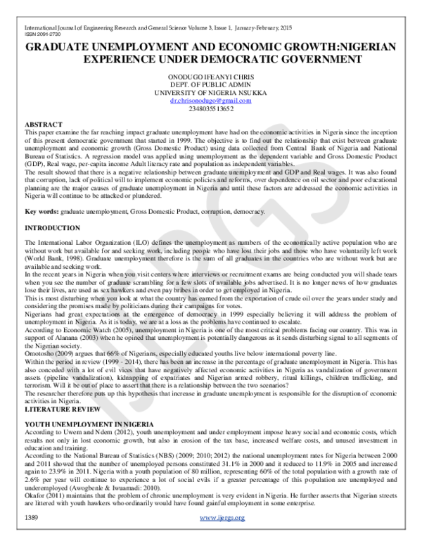 Unemployment among graduates is caused by their attitude essay image