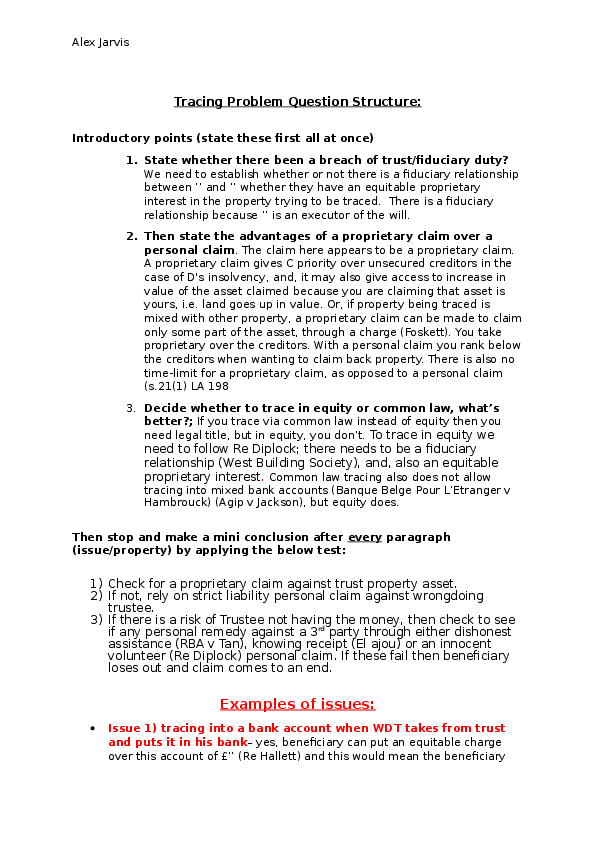 Essay question trace picture