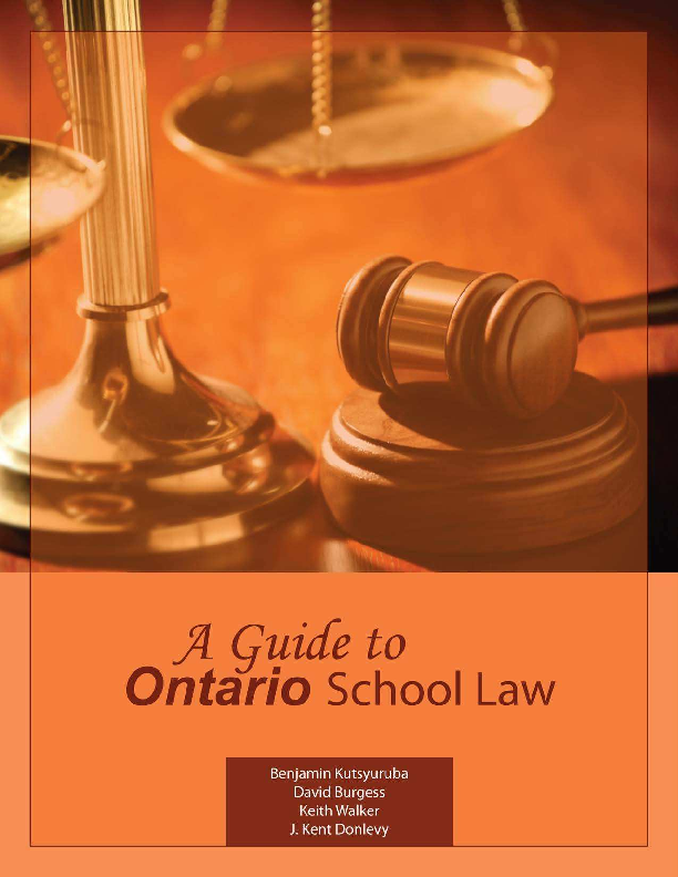  PDF A Guide To Ontario School Law Benjamin Kutsyuruba And David