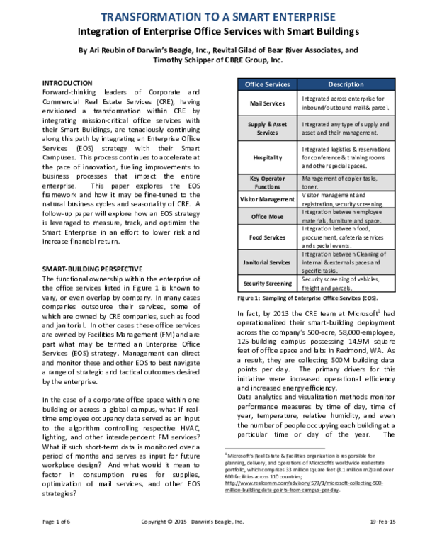 (PDF) TRANSFORMATION TO A SMART ENTERPRISE Integration of Enterprise