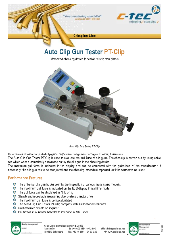 (PDF) Crimping Line Auto Clip Gun Tester PTClip Rostyslav Shutiak