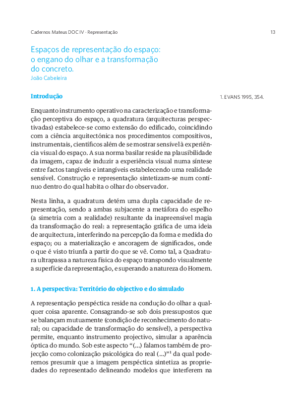 Pdf Espaços De Representação Do Espaço O Engano Do Olhar E A Pdf Espaços De Representação Do Espaço O Engano Do Olhar E A