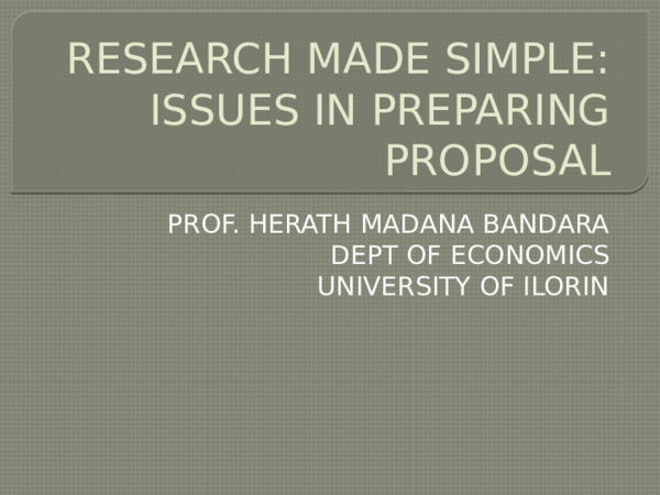 (PPT) Research Made Simple