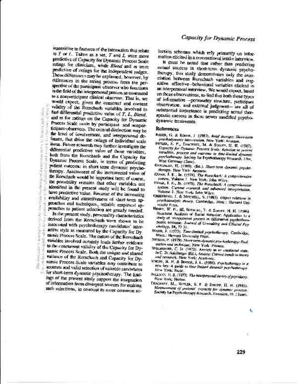 Rorschach test study image