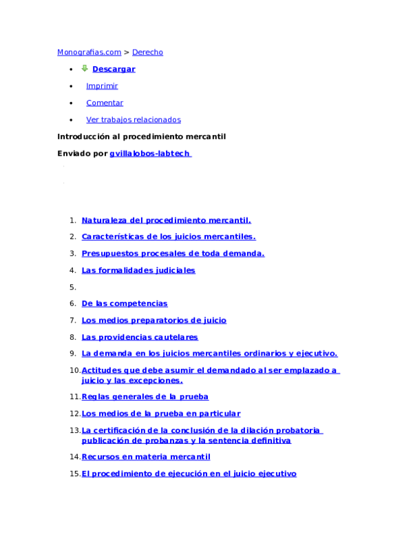 (DOC) Derecho procesal mercantil completo