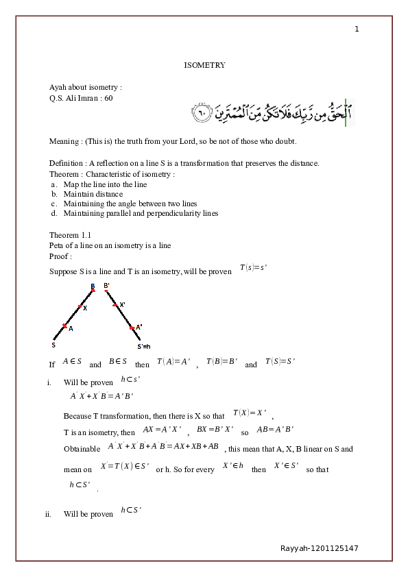 Doc Isometry Rayyah Attamimi Academia Edu