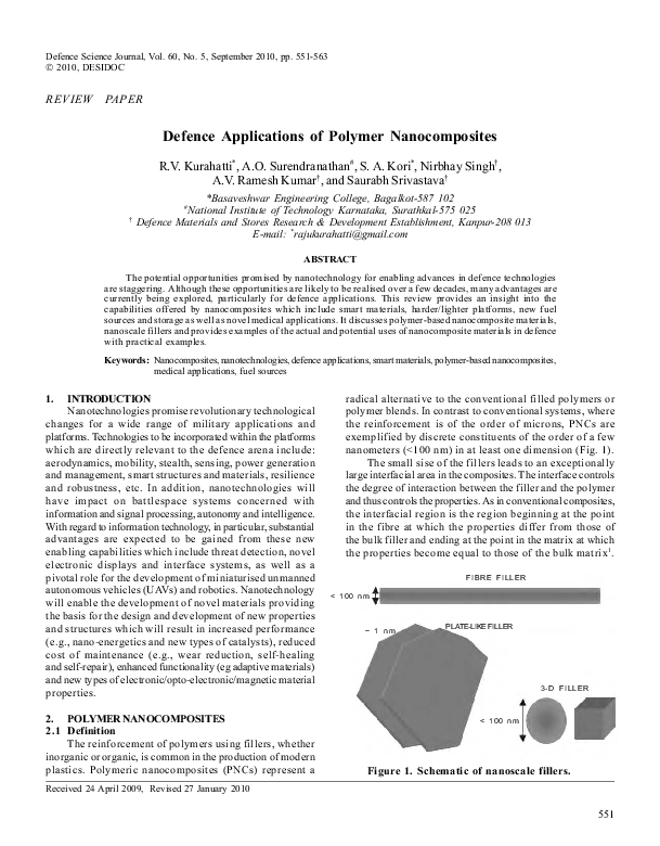(PDF) Defence Applications of Polymer Nanocomposites