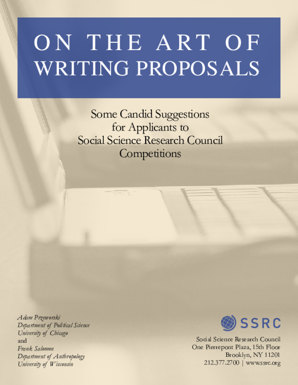 (PDF) Mastering the craft of PhD Research Proposal Writing