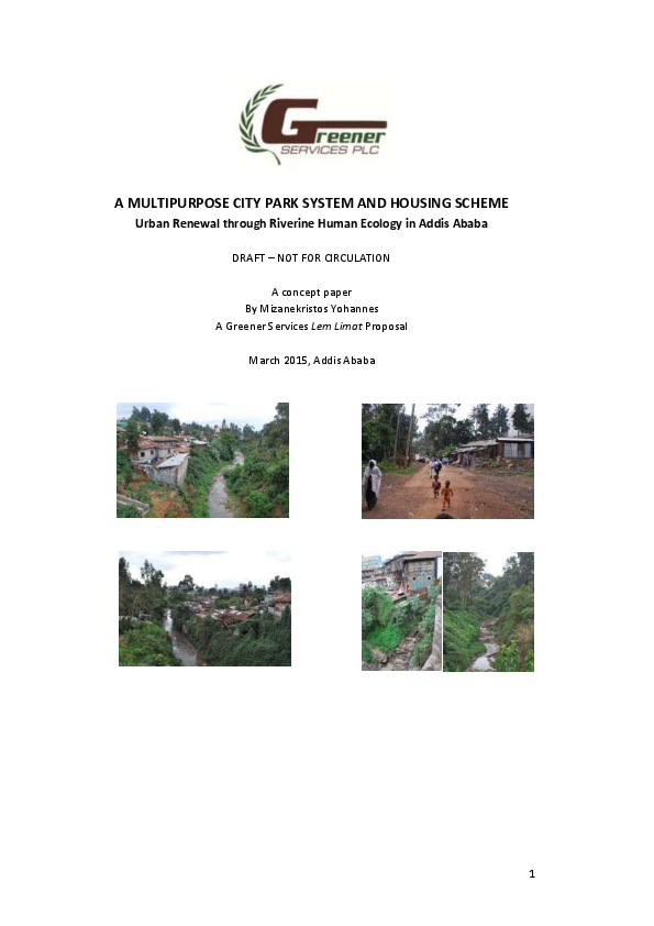 (PDF) Addis Ababa Rivers, Housing and Food Systems